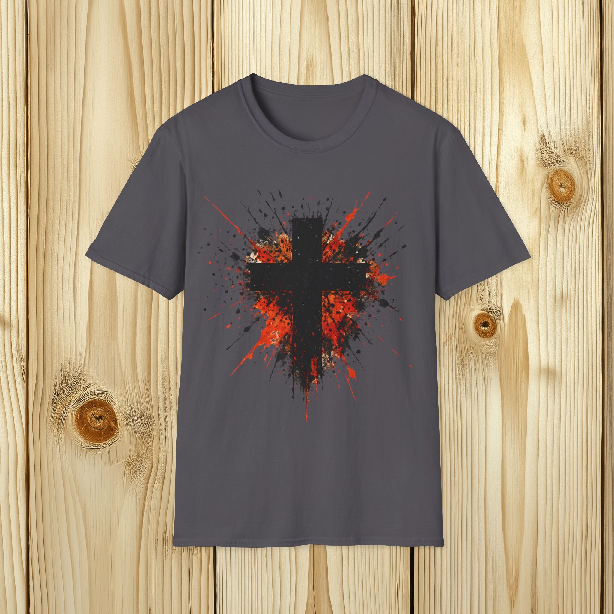 Paint Splatter Cross