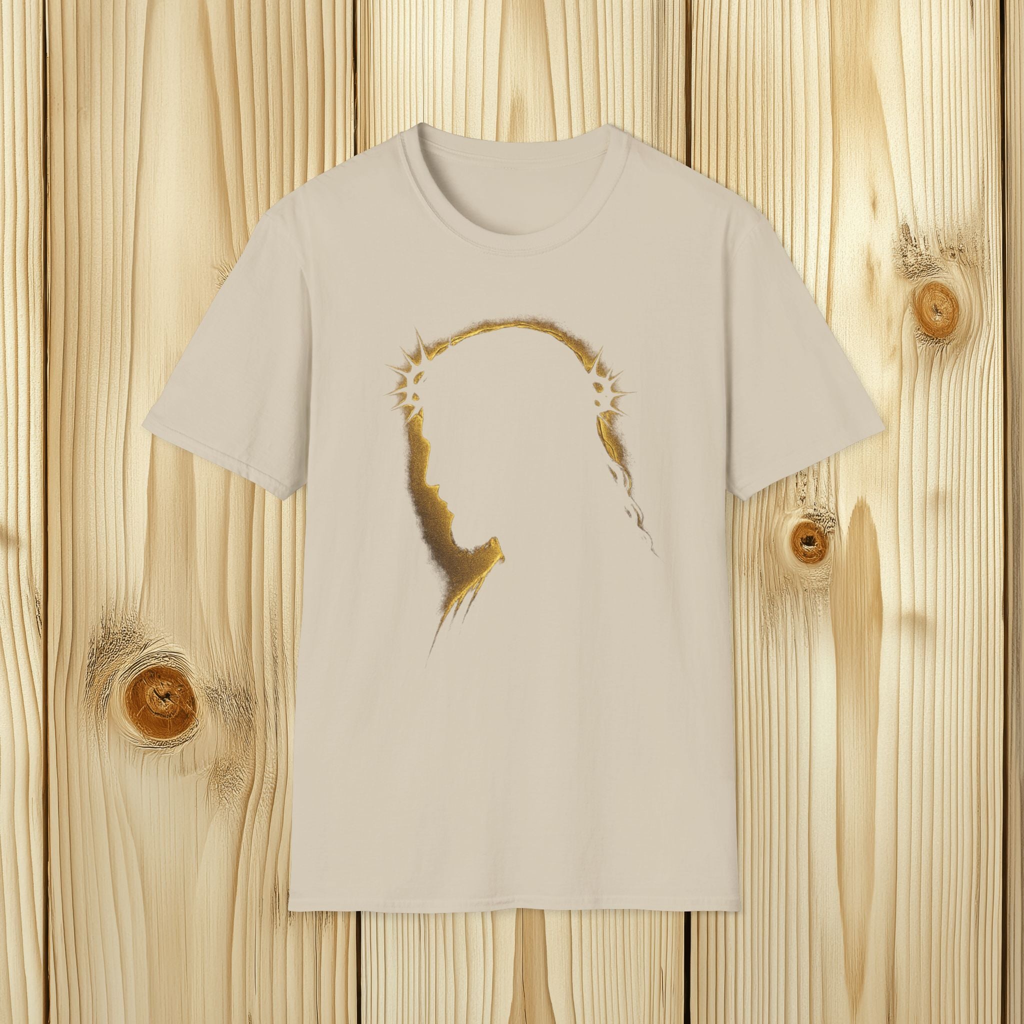 Gold Jesus Silhouette