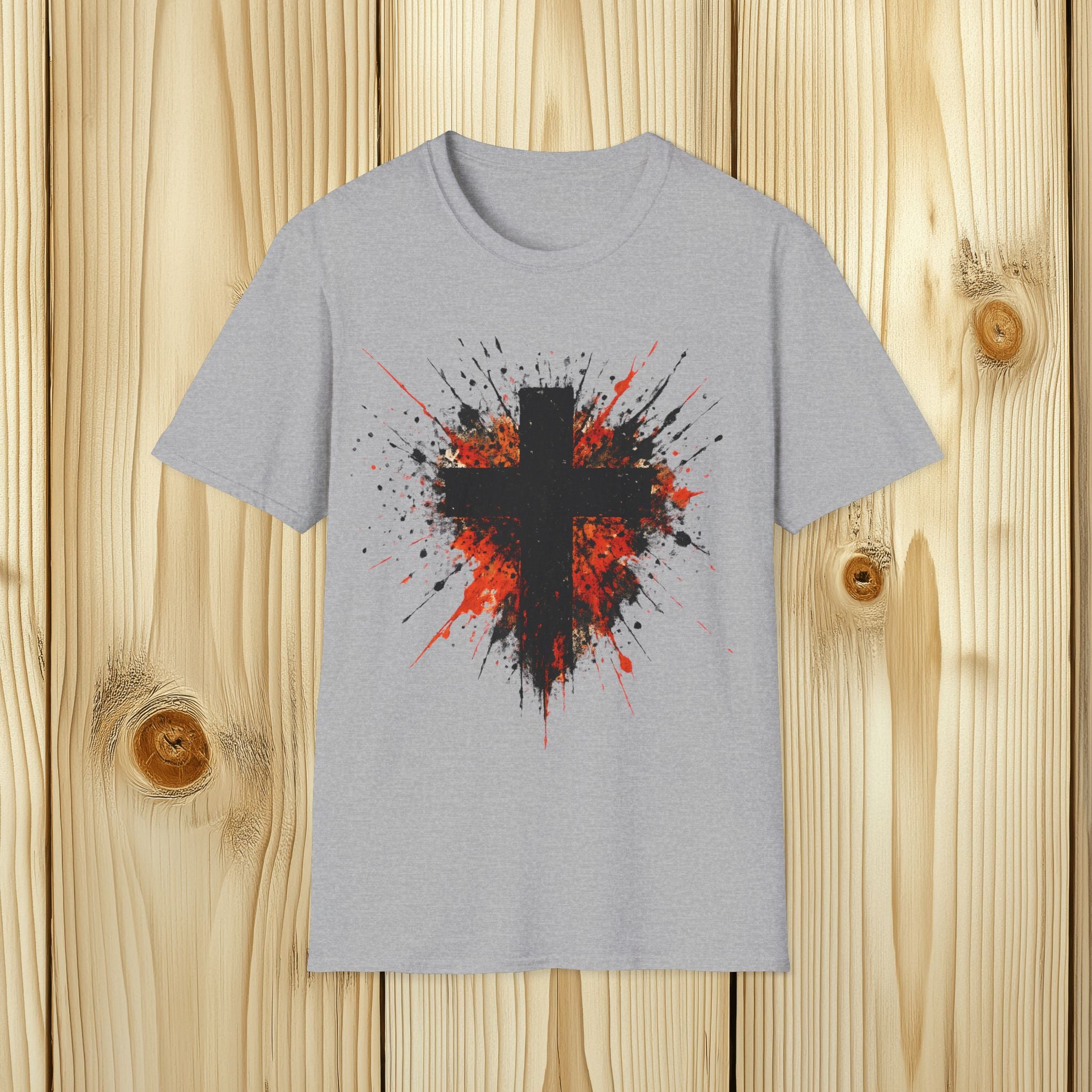 Paint Splatter Cross