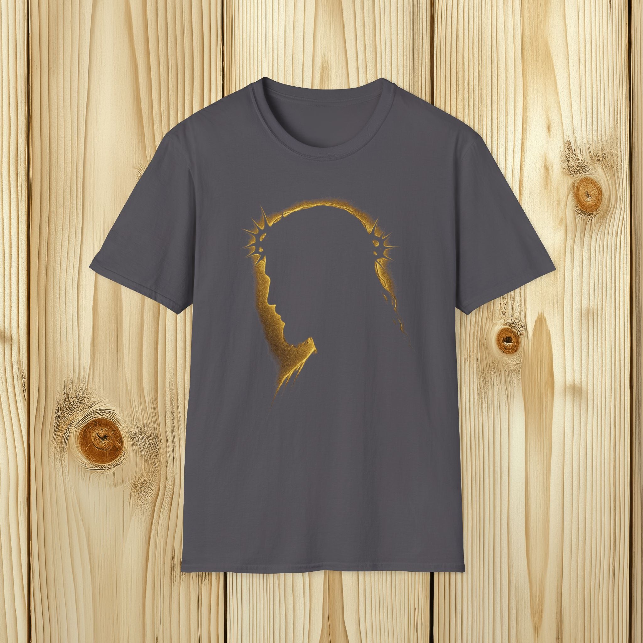 Gold Jesus Silhouette