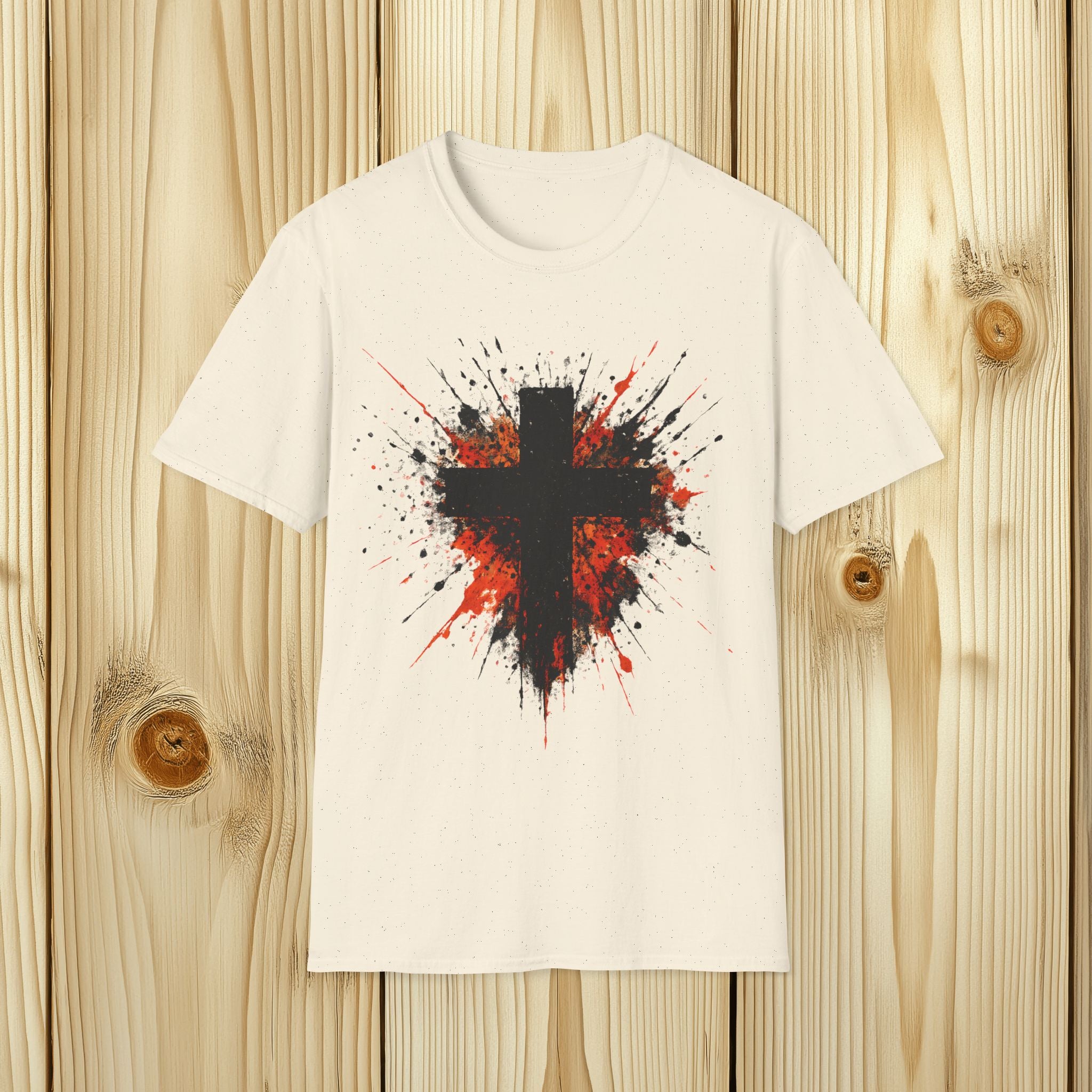 Paint Splatter Cross