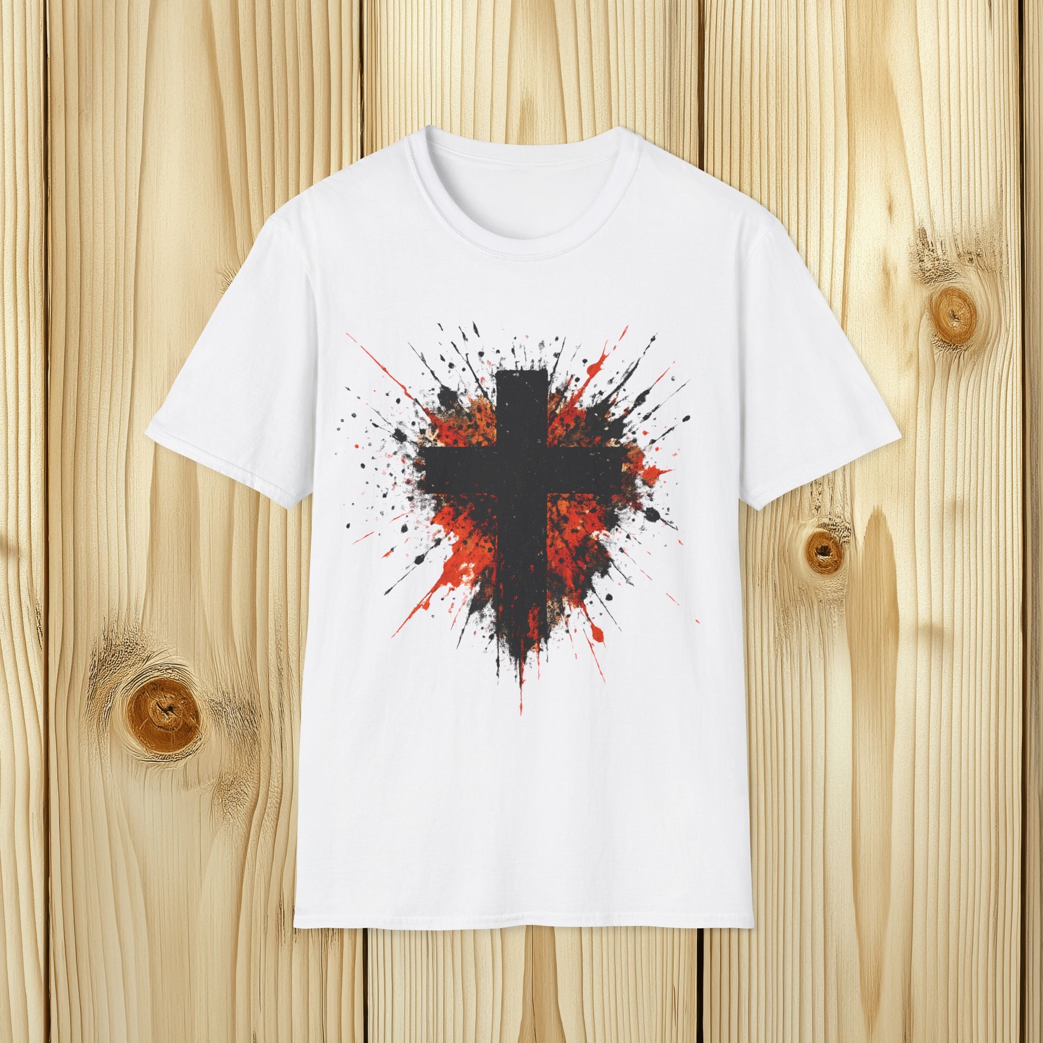 Paint Splatter Cross