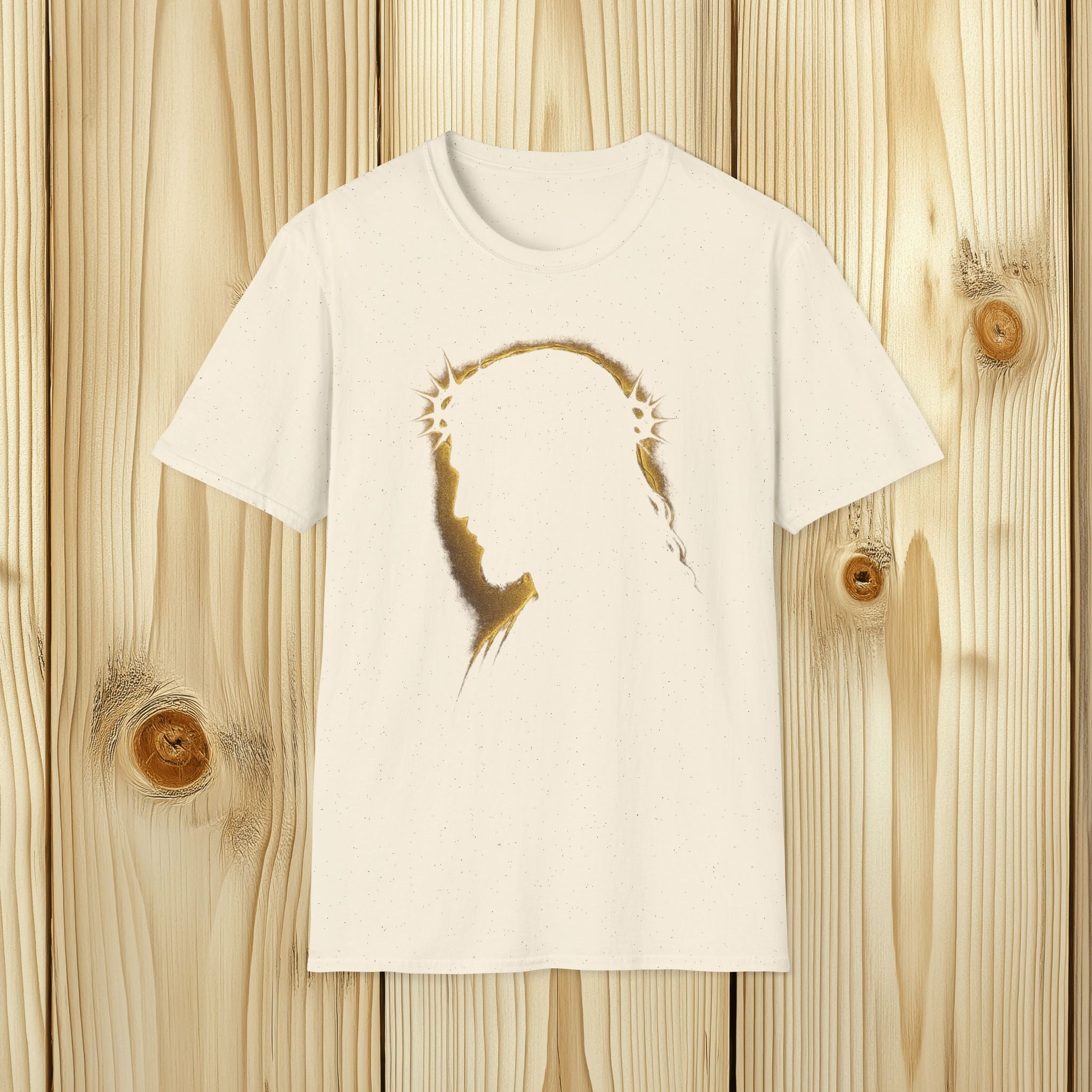 Gold Jesus Silhouette