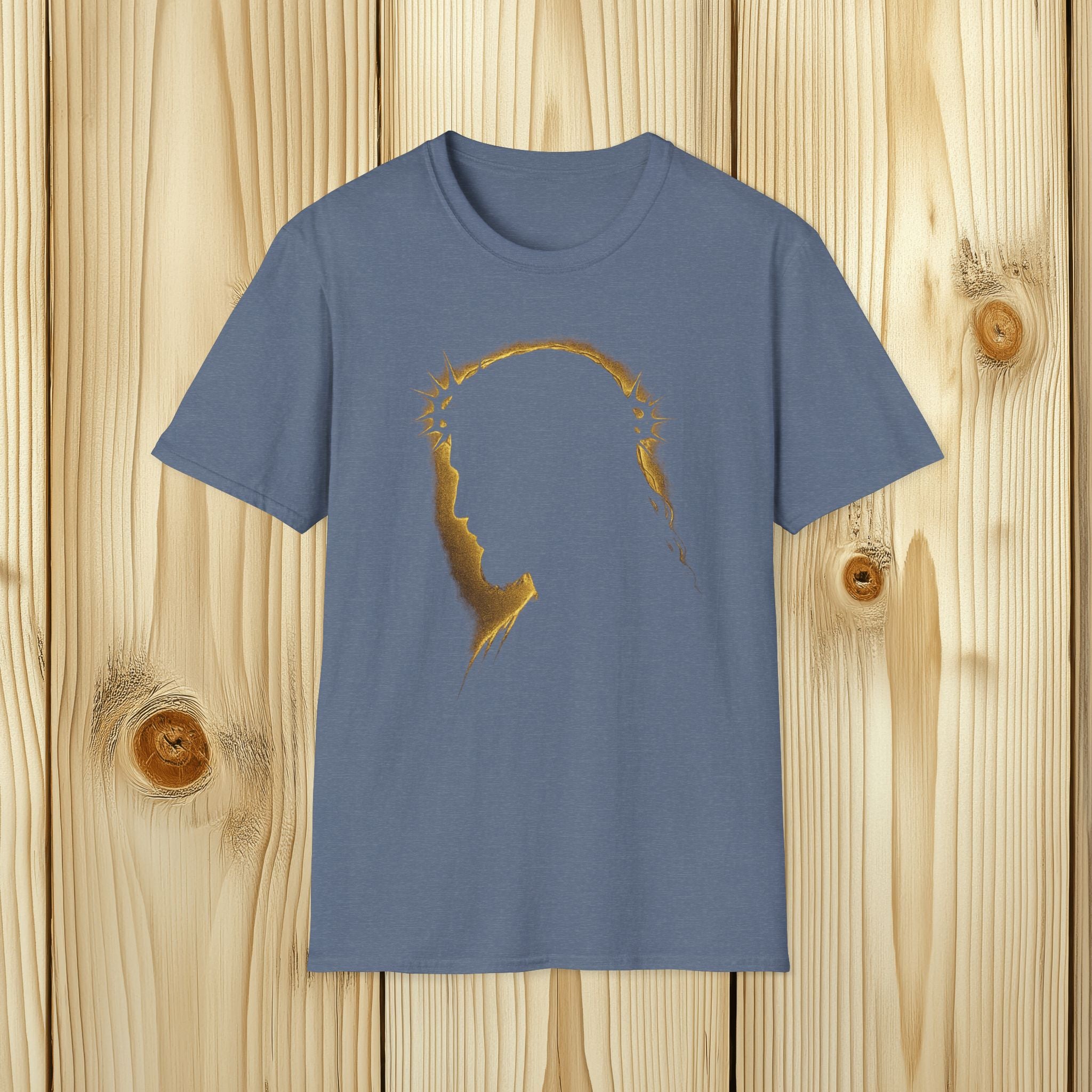 Gold Jesus Silhouette