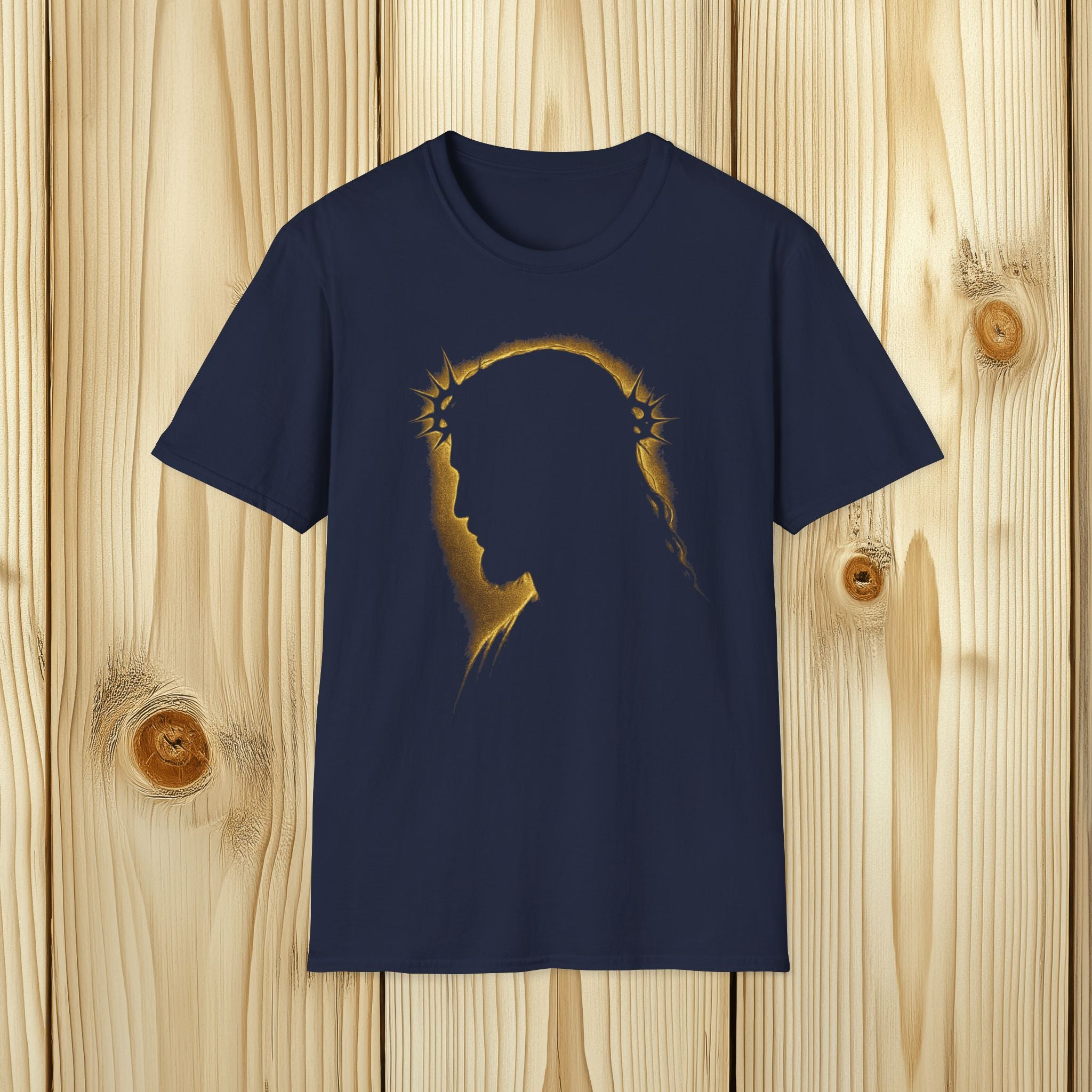Gold Jesus Silhouette