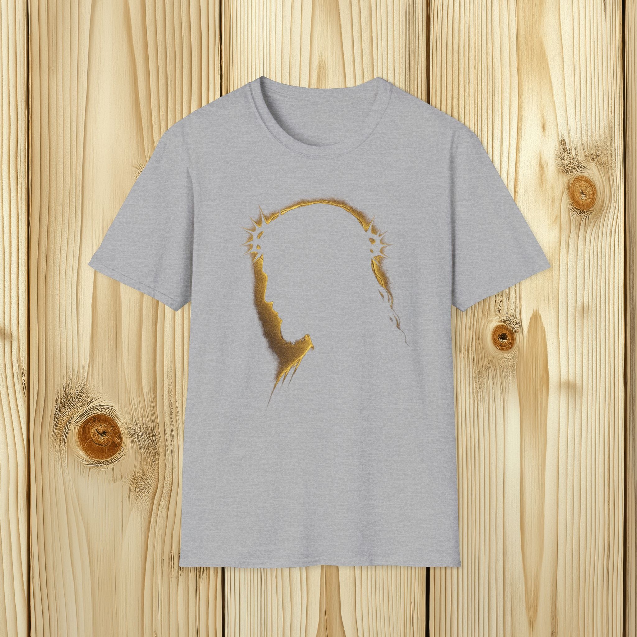Gold Jesus Silhouette