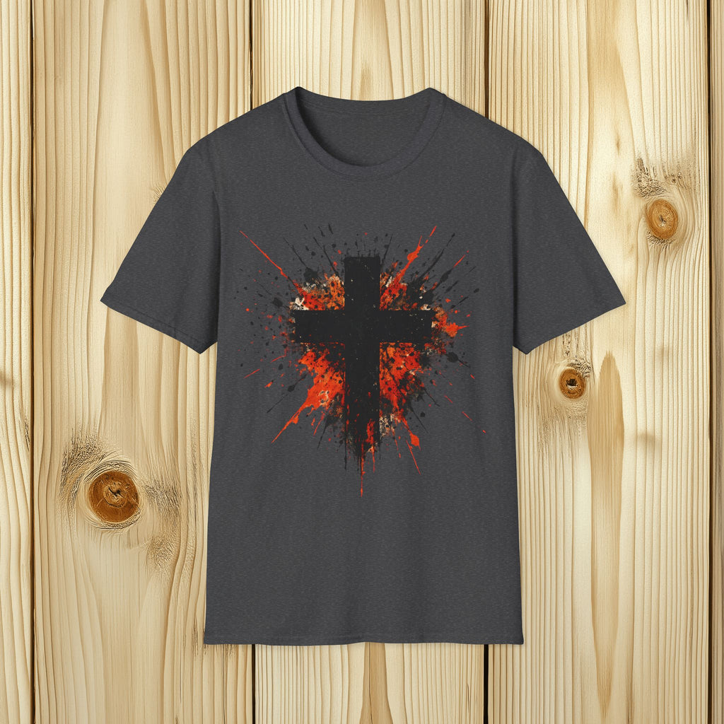 Paint Splatter Cross