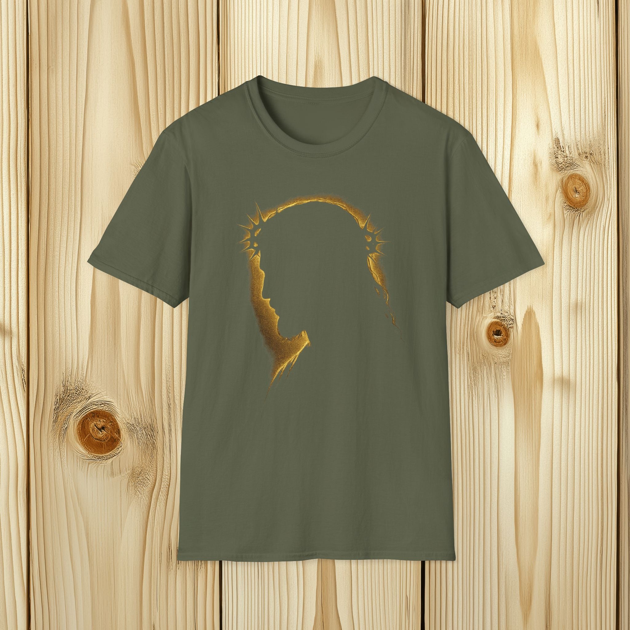 Gold Jesus Silhouette