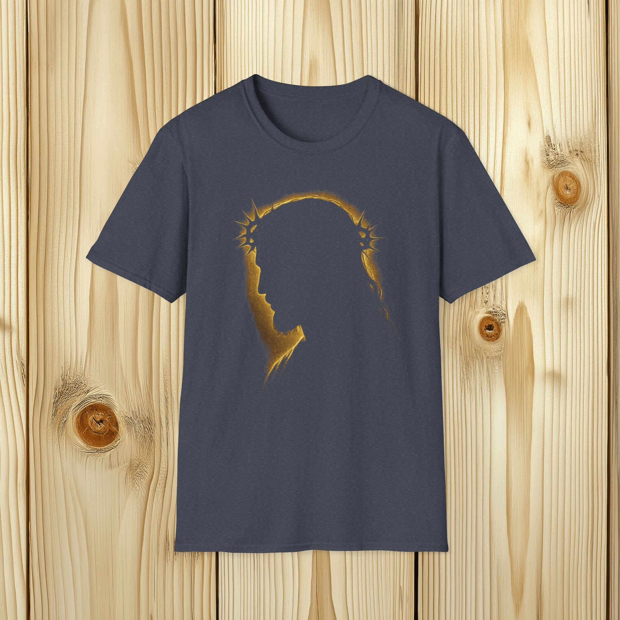 Gold Jesus Silhouette