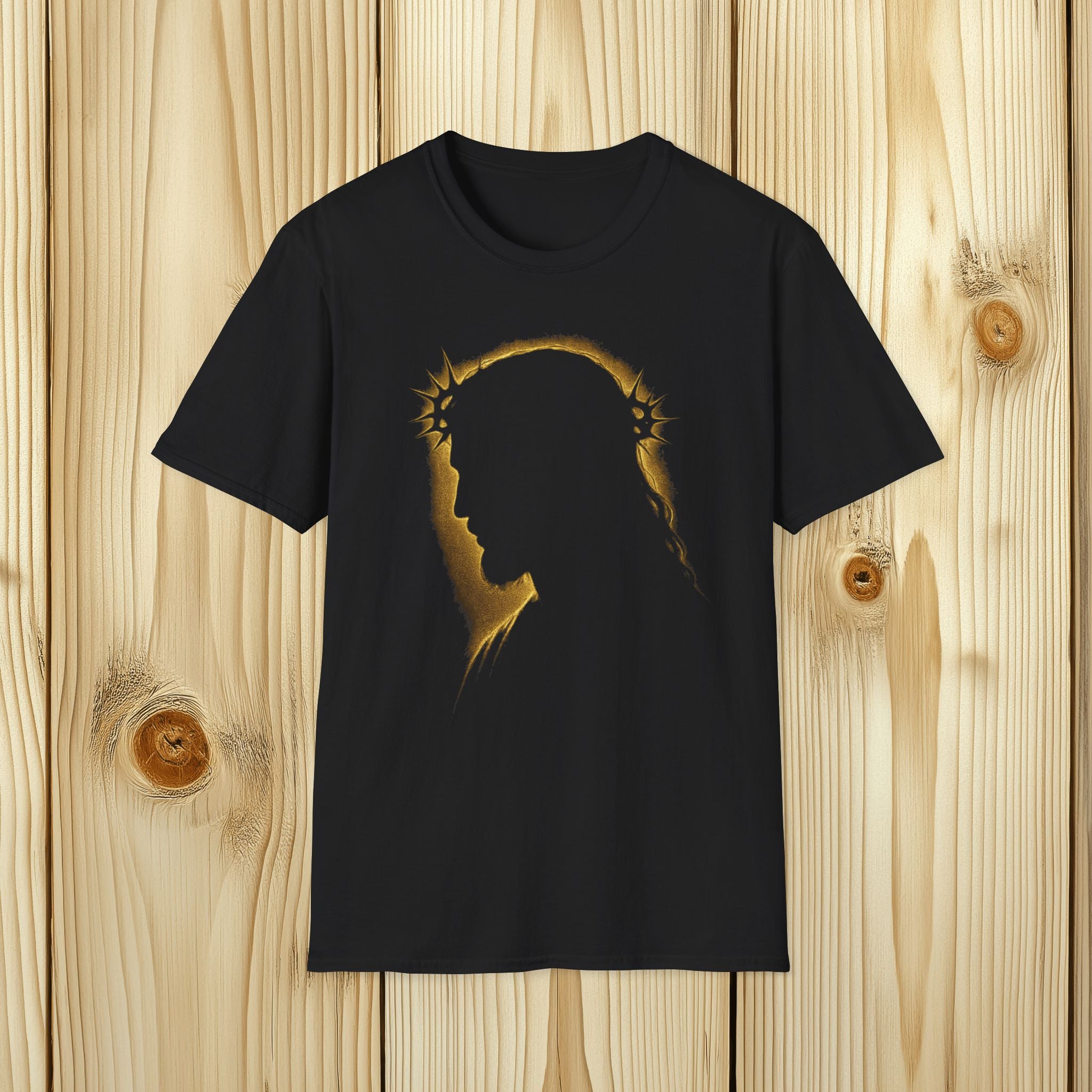 Gold Jesus Silhouette