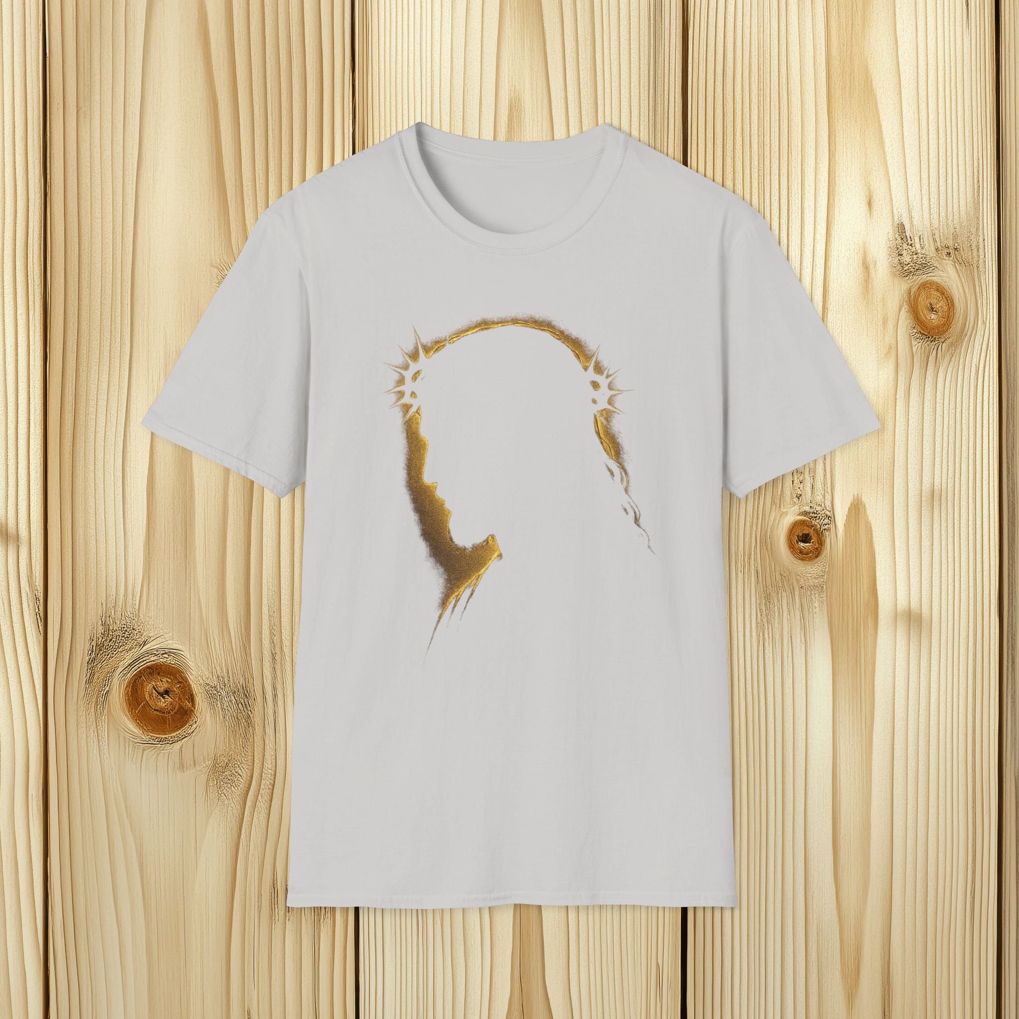 Gold Jesus Silhouette